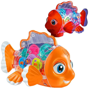 Wholesale Hot Selling Battery Operated Unique Electric Electronic Fish Toy with Light Music