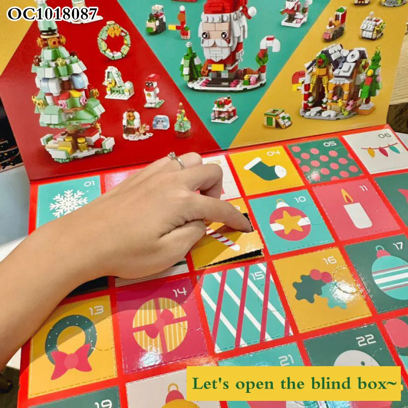 Wholesale Educational Plastic Blocks Building Christmas Cartoon Toys
