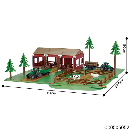 Wholesale Montessori Educational Farm Toys Animals for Kids with Plastic Truck