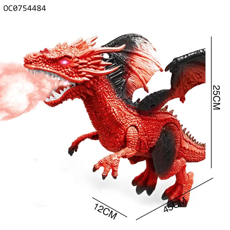 Remote Control Wholesale Plastic Sound Light RC Dinosaur Walking Emulational Model Toys for Kids