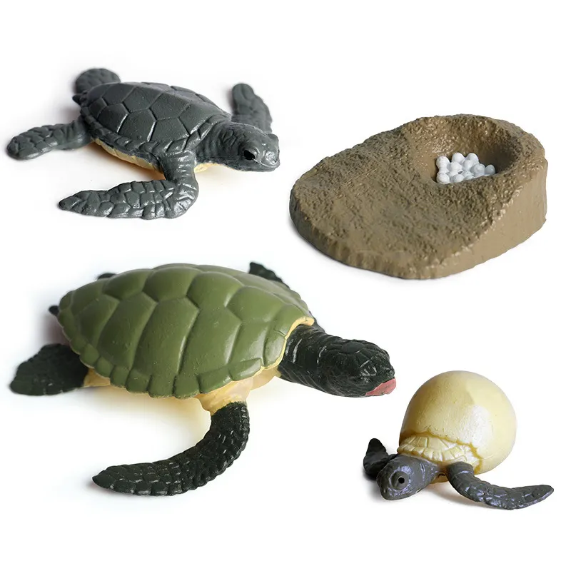 Wholesale Popular Montessori Educational 4 PCS Plastic Education Sea Animals Models Toys for Kids