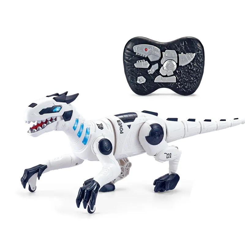 Attractive High Quality Walking Mechanical Dinosaur Robot Interactive Remote Easy Control Set Toy with Light and Sound for Children