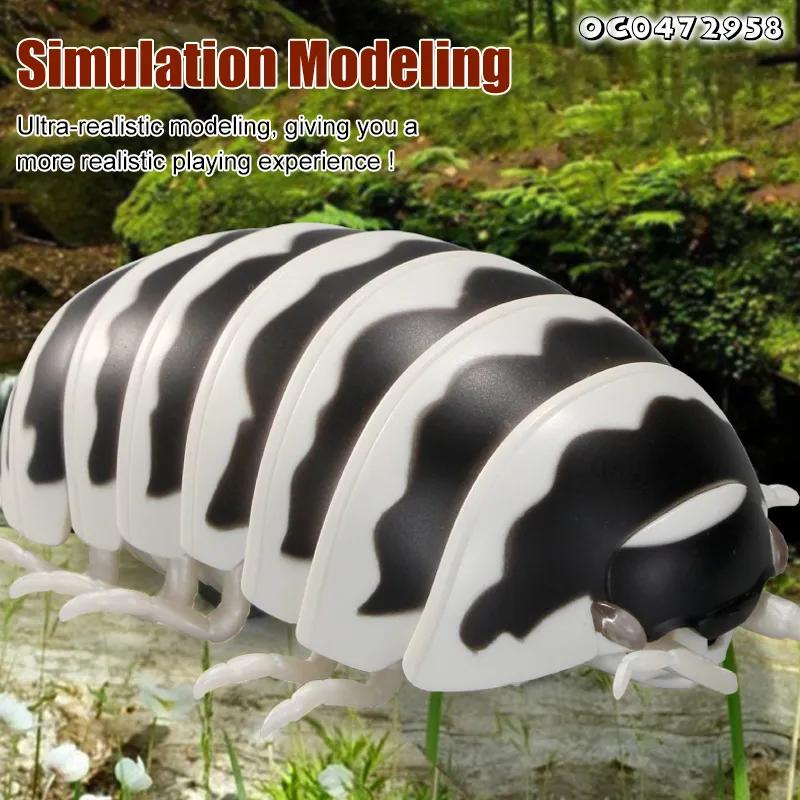 Wholesale Funny Cheap Remote Control Plastic Realistic Insects Simulation Pill Bug Model DIY Animal Toy