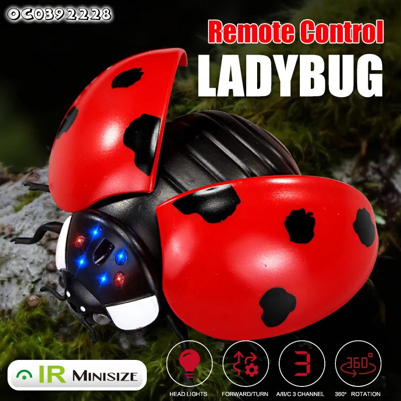 Wholesale Remote Control Simulation 3D Models Robot Plastic Remote Control Insect Animal Kids Toy