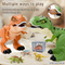 PVC Dinosaur Simulation Sound Jurassic Tyrannosaurus Rex Mechanical Electric Robot Dinosaur Toy with Moving Tail and Mouth