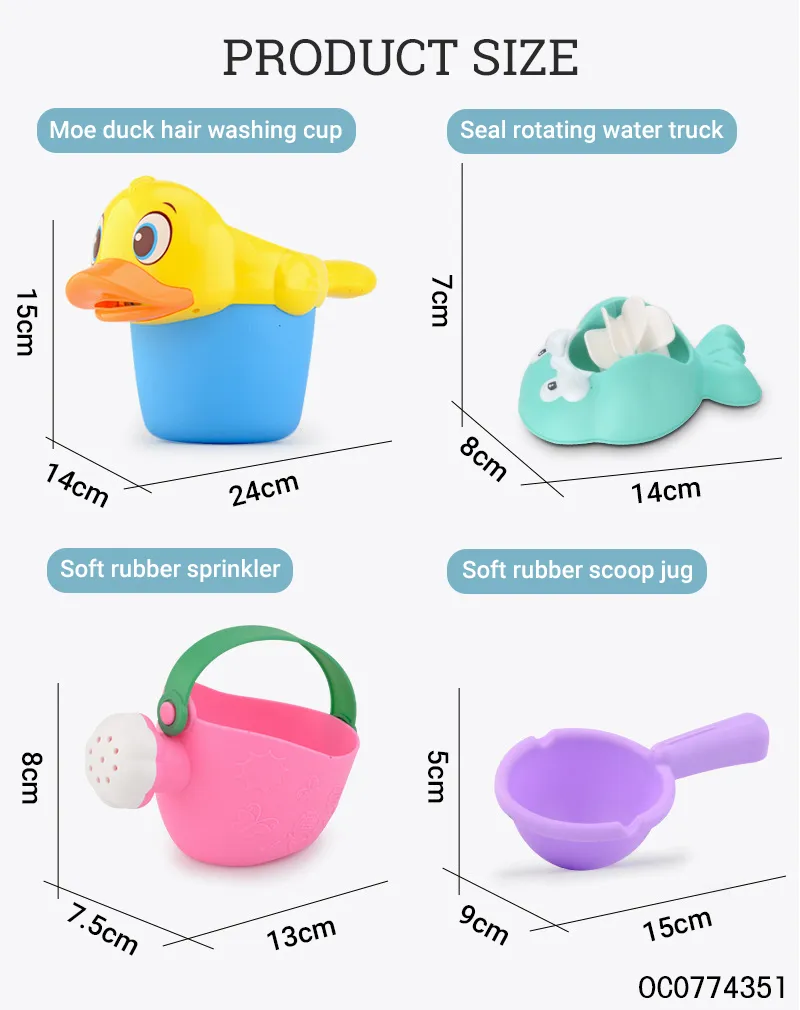 Wholesale Lovely Water Animal Shower Baby Bath Toys Duck