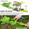 Jurassic Park Kids Ejection Board Game Small Catapult Toys Dinosaur Race Track Car Parking Lot Toy with Mini Alloy Model Car