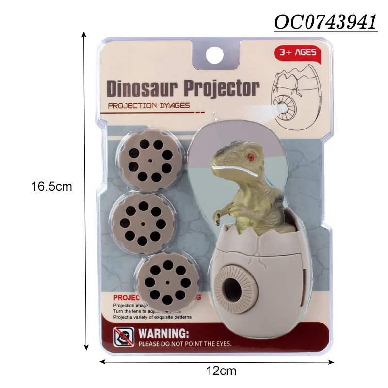 New Design Funny Light Cute Plastic Dinosaur Eggs Dino Projection Kids Toys