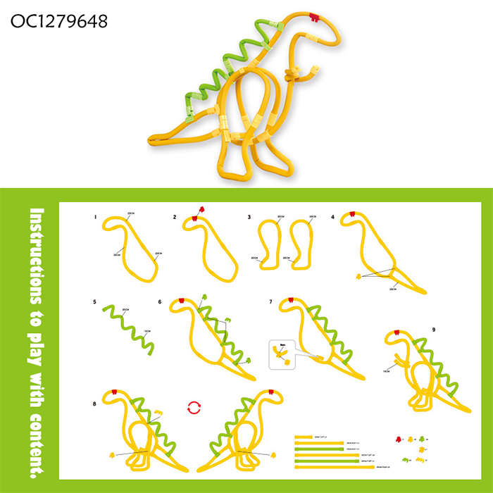 OC1279648 DIY Puzzle Twisty Sticks 71 Pcs