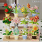 Wholesale Montessori Creative 214PCS Sunflower Educational Plastic Flowers Building Block Toy for Kids