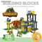 Wholesale Montessori Educational Plastic Mini Dinosaur Building Blocks Toy for Kids