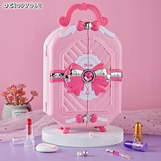 Wholesale Nail Polish Set Box Beauty Fashion Cosmetic Makeup Baby Girls Toys for Kids Girls with Mirror