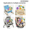 Newest Adjustable Clip Cloth Kids Plastic Baby Rattles Bed Bell Ring Set Toy