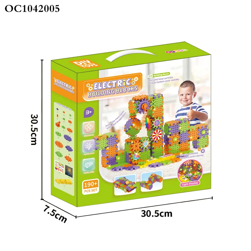 Wholesale Montessori Educational Handmade DIY Plastic Building Blocks Toys for Kids