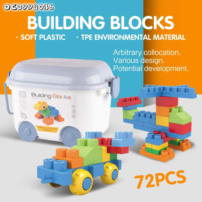Wholesale Montessori Education Plastic Blocks Building Popular DIY Toys
