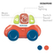 1 Year Old Baby Hand Rattle Montessori Toys Plastic Car Key Game Musical Toy