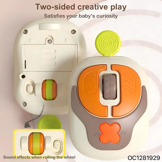 Toddler Rattle Items Wireless Simulation Mouse Electronic Kit Toys Early Educational Montessori Sensory Toys