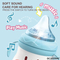 Cartoon Nursing Bottle Design Baby Rattle Plastic Electric Montessori Sensory Toys with Light up and Music