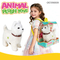 Wholesale Kids Plastic Battery Operated Dog Model Custom Plush Stuffed Animal Walking Toy