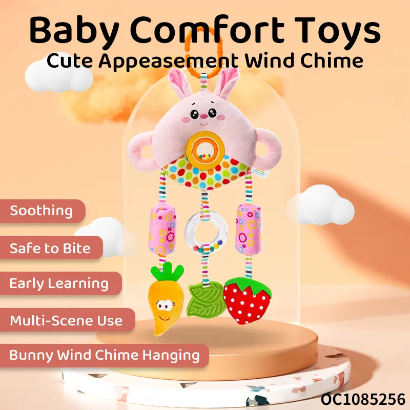 Wholesale Kids Stuffed Animals Bunny Rabbit Pull String Plush Felt Sensory Toys