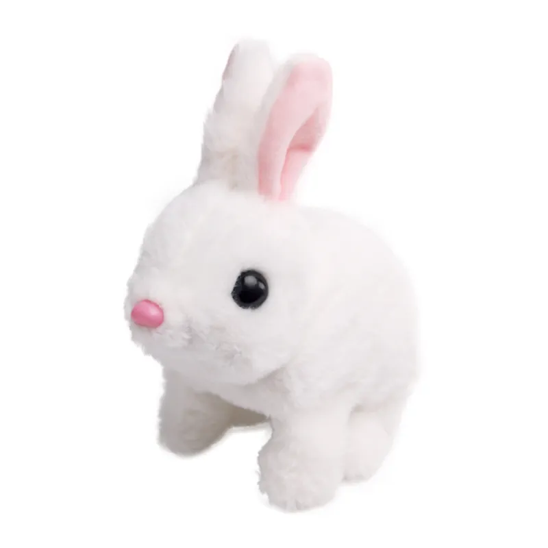 Wholesale Stuffed Electric Walking Interactive Plush Children Custom Rabbit Plush Toy Doll