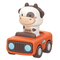 Wholesale Miniature Children Hot Selling Plastic Cute Cow Push Press and Go Animal Toy Car for Baby