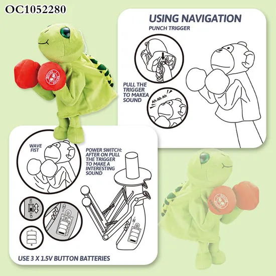 Wholesale Animal Stuffed Interactive Sports Fighting Doll Toy for Kids