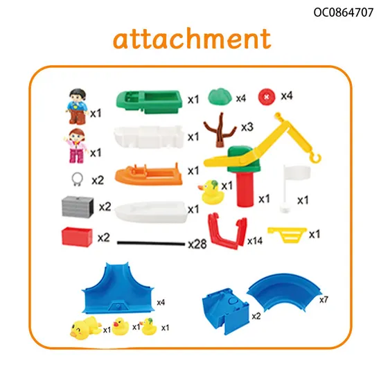 Wholesale Educational Electric Plastic DIY Track Play Children's Bath and Water Game Toys