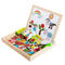 2in1 Drawing Board Custom Brain Games Animal Jigsaw Puzzle Wooden Toys for Kids