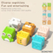 Wholesale Water Kids Silicone Cognitive Education Funny Sensory Baby Rubber Animals Block Bath Toy