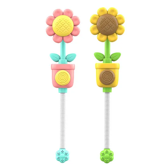 Wholesale Children Sunflower Water Games Summer Baby Bath Bathroom Shower Water Spray Toys
