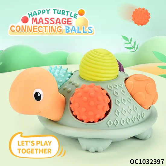 Wholesale Children Water Shower Hand Eye Soft Cube Baby Silicone Bath Toy