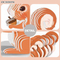 Squirrel Custom Early Educational Jigsaw Puzzles Kids 3D Cardboard Toys for Children Kids DIY Hand on Building Puzzle Reusable