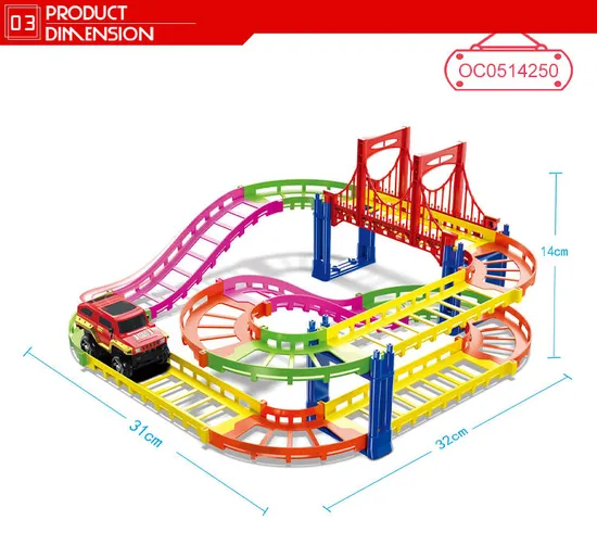 Racing Toy Car Game Kids Electric Tracks Assembly Toy for Children
