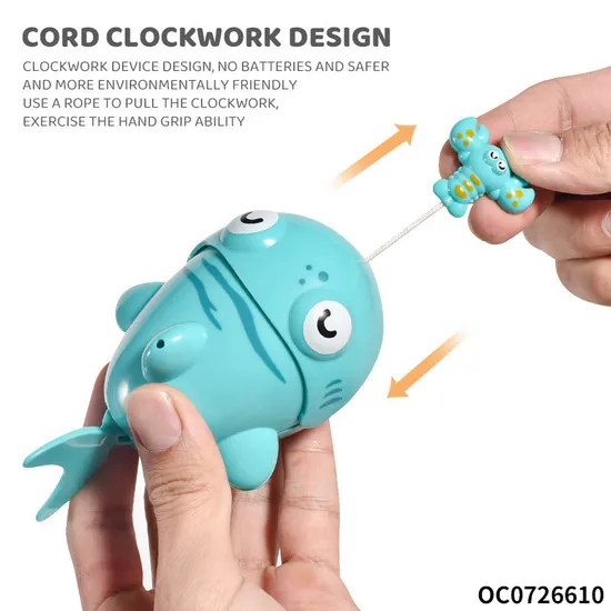 Wholesale Montessori Children Interactive Summer Educational Gamesanimal Swimming Plastic Baby Bath Toy for Baby