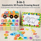 Engineering Series Truck Model Wholesale DIY Wooden Multifunctional 3D Tangram Puzzle Blocks Sets Jigsaw Puzzles Toy for Children