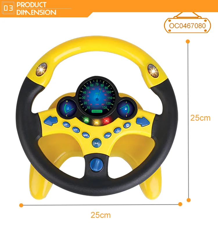 Intelligence Custom Learning Driver Car Electronic Board Steering Wheels Game for Kid