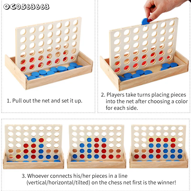 Wholesale Children Educational Family Board Games Customized Chess Wooden Cognitive Chess Toy Game