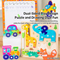 Early Educational Baby Toys Wood 2025 Animal Mix and Match Jigsaw Puzzle Board 3D Cartoon Sea Animal Toy with Erasable Drawing Board