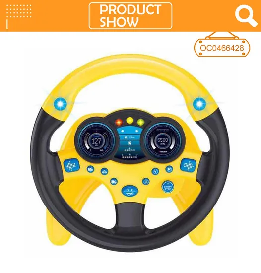 Kids Children Plastic Electronic Educational Interactive Baby Steering Wheel Toys