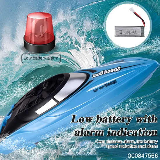 Wholesale Electric Plastic Model Boatlight up High Speed Ship Fast RC Racing Radio Control Boat
