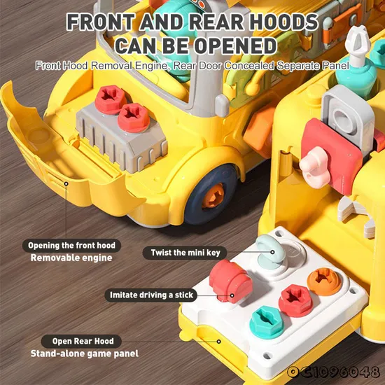 Electronic Children Educational Baby Sensory Steering Wheel Montessori Kids Puzzle Education Toys