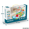 Cartoon Animals Design Baby Musical Activity Gym Foam Play Mat Piano for Floor Tummy Time with Hanging Rattles