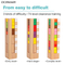Wooden Building Blocks Stacked Toy Tower Games Wooden Tower Blocks for Child Brain Development