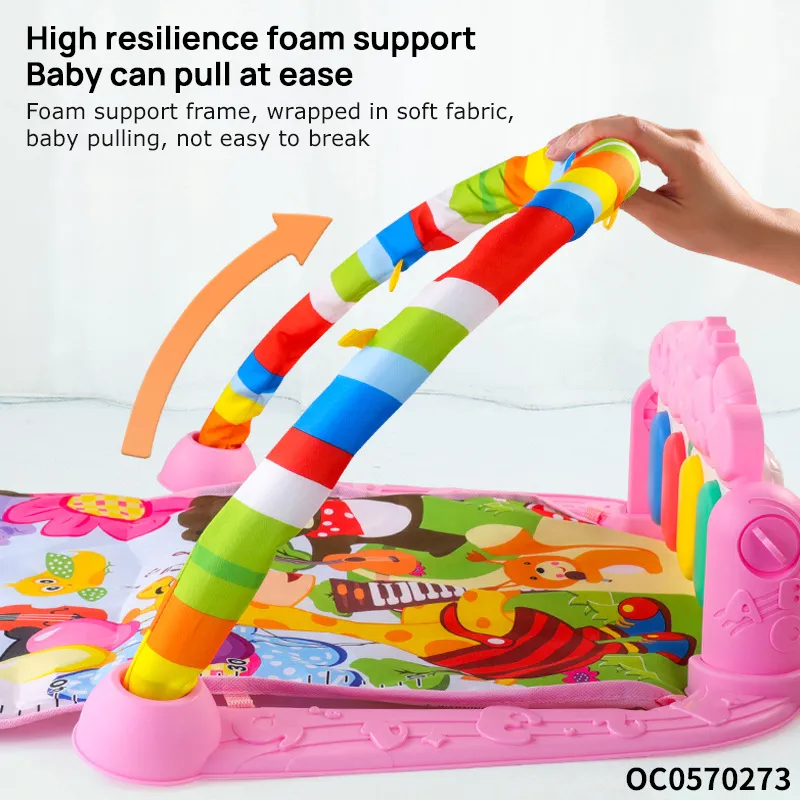 Baby Toy Keyboard Rattle Safe Foldable Training Sensory Crawling Baby Activity Music Play Mat