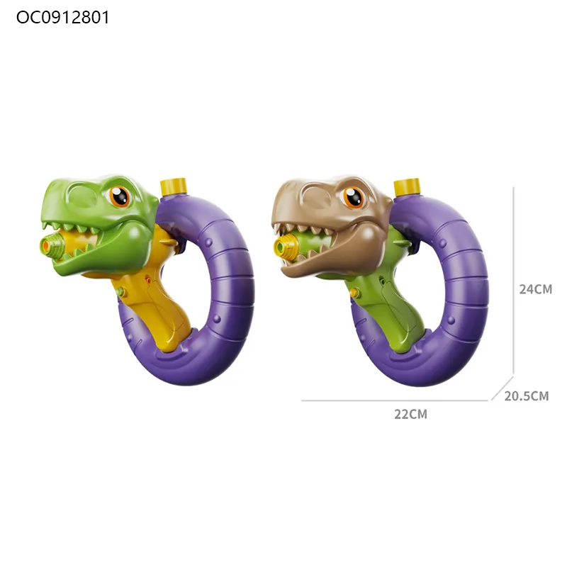 Summer Game Outdoor Beach Play Dinosaur Wrist Gun Plastic Gift Automatic Large Capacity Electronic Water Guns for Children