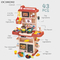 Wholesale Little Chef Kids Miniature Toy Music Kitchen Play Set Fun and Educational Cook Toy Set with Fruit Vegetable Wash Basin