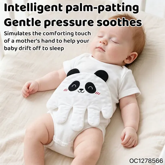 New Release Toys 2026 Electronic Plush Newborn Baby Automatic Tapping Hand Sensory Toys for Infant 0-3 Months Sleeping Tool