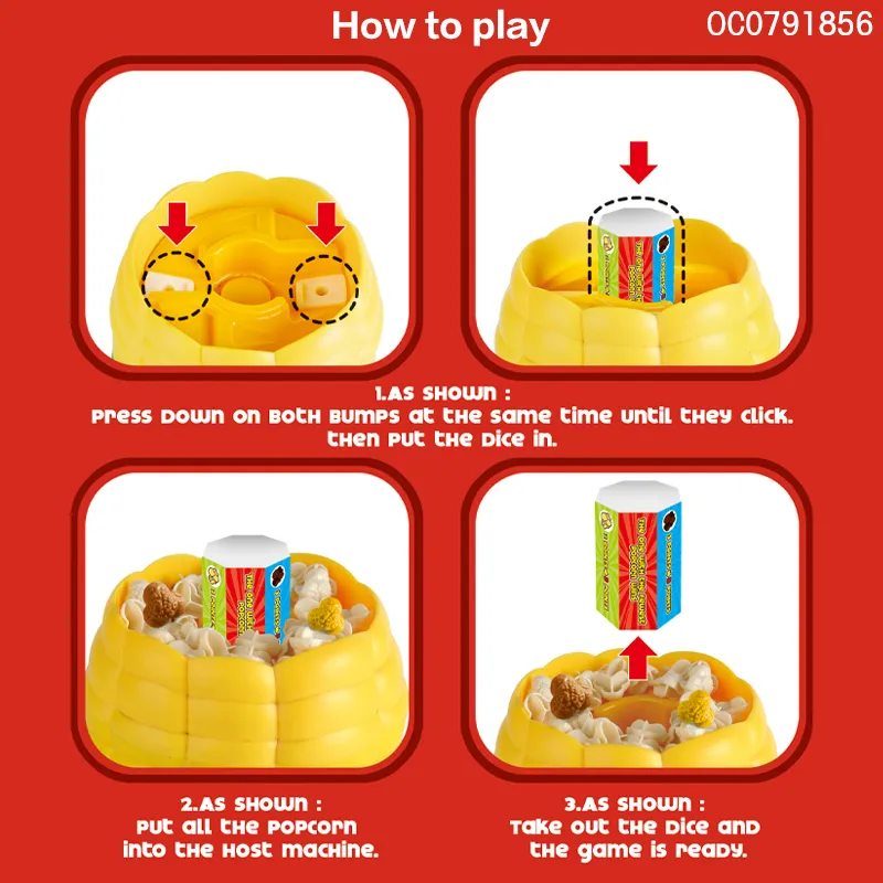 Catch Popcorn Machines Parent Child Interactive Toys Games for Kids