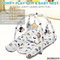 Non-Toxic Eco Friendly Baby Gym Soft Play Mat Foldable Musical for Floor Activity Play Mat with Hanging Rattles